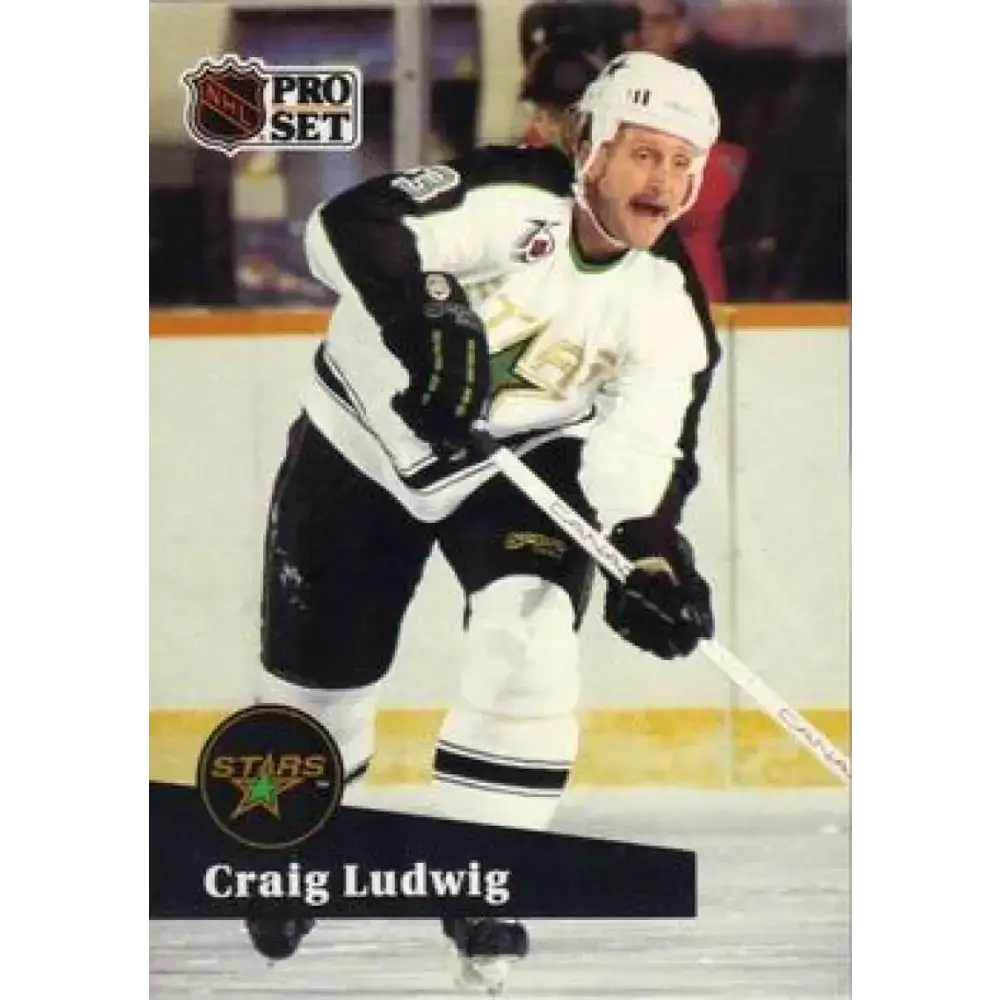 1991-92 Pro Set #411 Craig Ludwig NM-MT Minnesota North Stars Hockey Card - Hockey Card Single