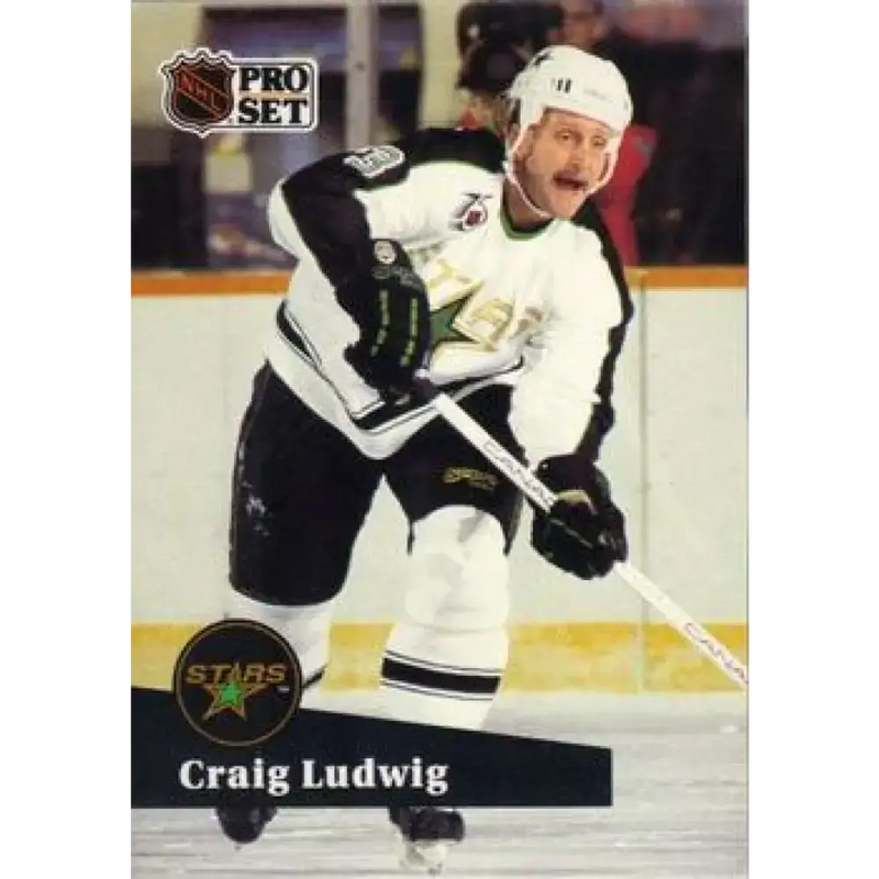 1991-92 Pro Set #411 Craig Ludwig NM-MT Minnesota North Stars Hockey Card - Hockey Card Single