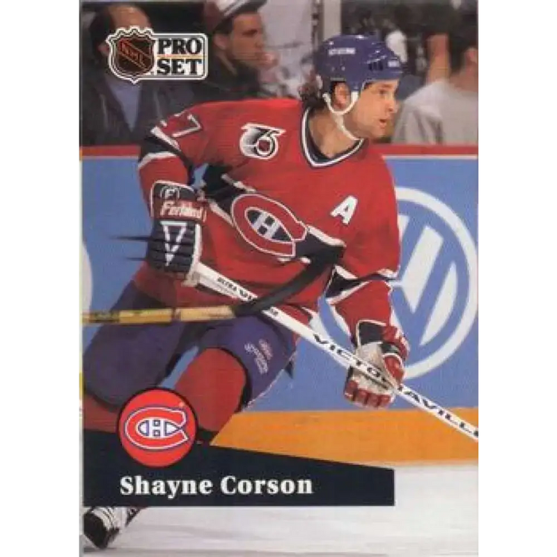1991-92 Pro Set #413 Shayne Corson NM-MT Montreal Canadiens Hockey Card - Hockey Card Single