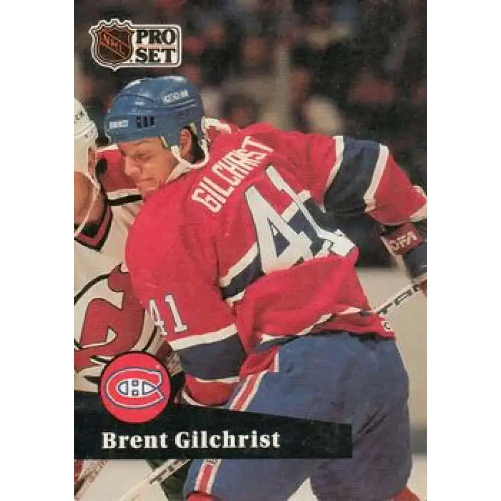 1991-92 Pro Set #414 Brent Gilchrist NM-MT Montreal Canadiens Hockey Card - Hockey Card Single