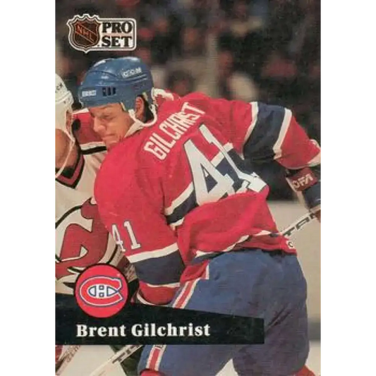 1991-92 Pro Set #414 Brent Gilchrist NM-MT Montreal Canadiens Hockey Card - Hockey Card Single
