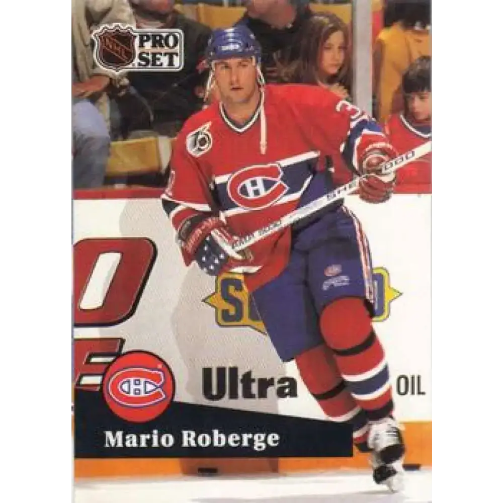 1991-92 Pro Set #415 Mario Roberge NM-MT Montreal Canadiens Hockey Card - Hockey Card Single