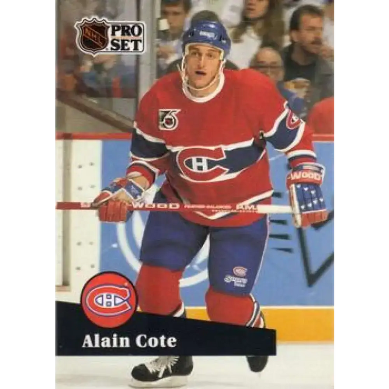 1991-92 Pro Set #417 Alain Cote NM-MT Montreal Canadiens Hockey Card - Hockey Card Single