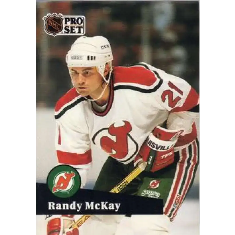 1991-92 Pro Set #422 Randy McKay NM-MT New Jersey Devils Hockey Card - Hockey Card Single