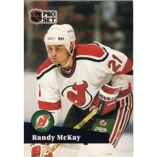 1991-92 Pro Set #422 Randy McKay NM-MT New Jersey Devils Hockey Card - Hockey Card Single
