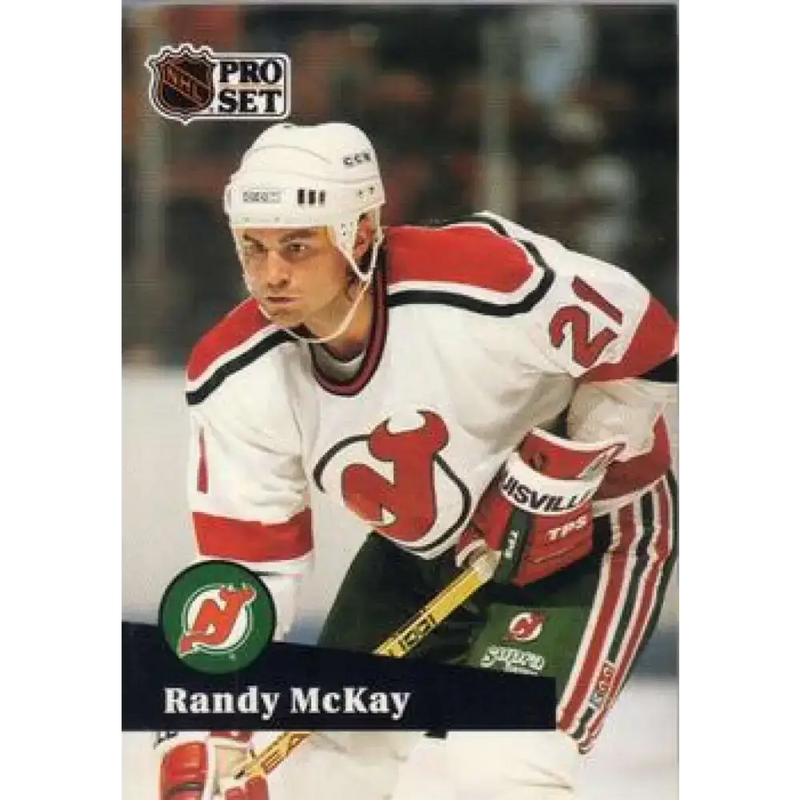 1991-92 Pro Set #422 Randy McKay NM-MT New Jersey Devils Hockey Card - Hockey Card Single