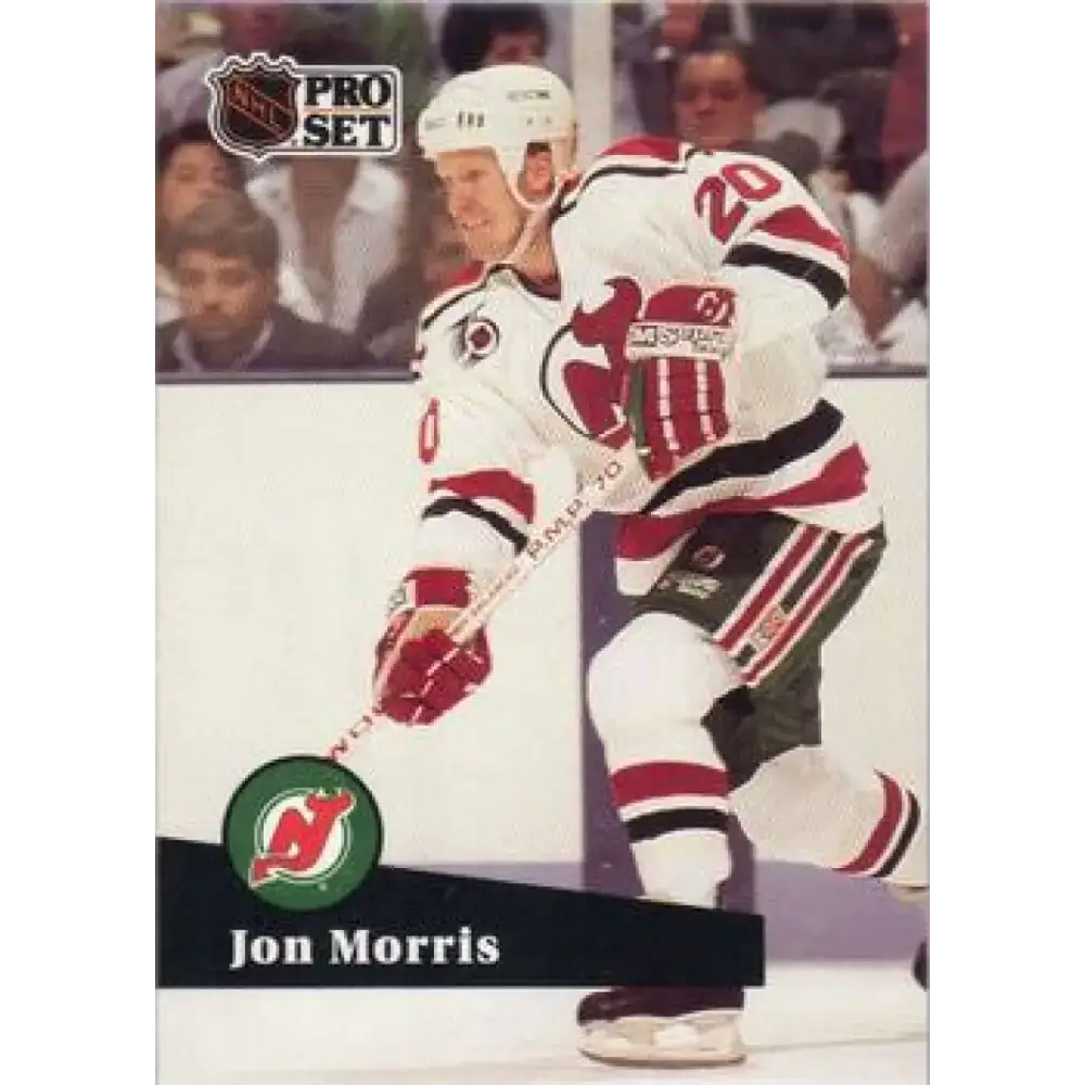 1991-92 Pro Set #424 Jon Morris NM-MT New Jersey Devils Hockey Card - Hockey Card Single