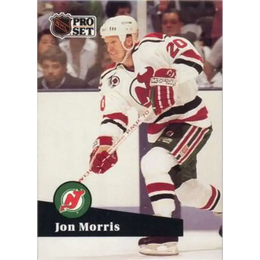 1991-92 Pro Set #424 Jon Morris NM-MT New Jersey Devils Hockey Card - Hockey Card Single