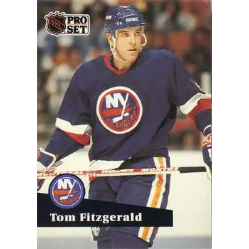 1991-92 Pro Set #431 Tom Fitzgerald NM-MT New York Islanders Hockey Card - Hockey Card Single