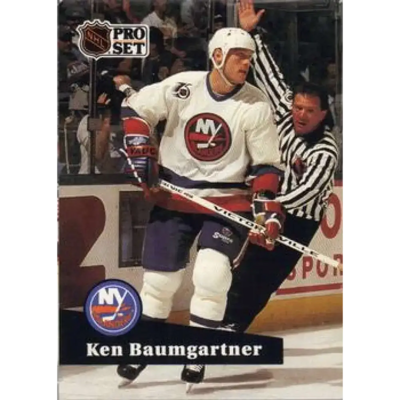 1991-92 Pro Set #432 Ken Baumgartner NM-MT New York Islanders Hockey Card - Hockey Card Single