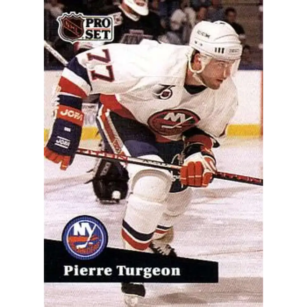 1991-92 Pro Set #433 Pierre Turgeon NM-MT New York Islanders Hockey Card - Hockey Card Single