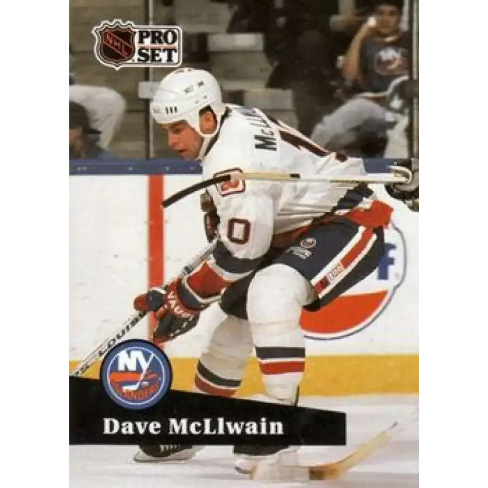 1991-92 Pro Set #434 Dave McLlwain NM-MT New York Islanders Hockey Card - Hockey Card Single