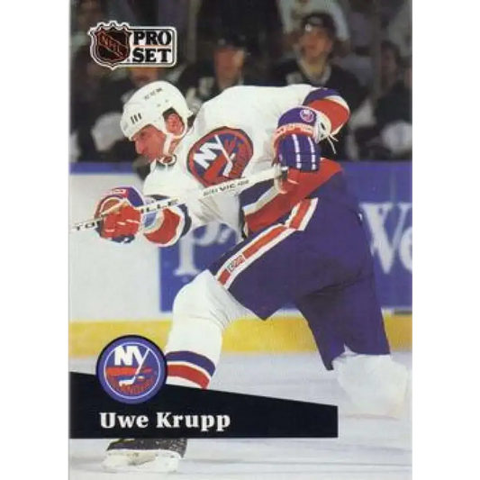 1991-92 Pro Set #436 Uwe Krupp NM-MT New York Islanders Hockey Card - Hockey Card Single