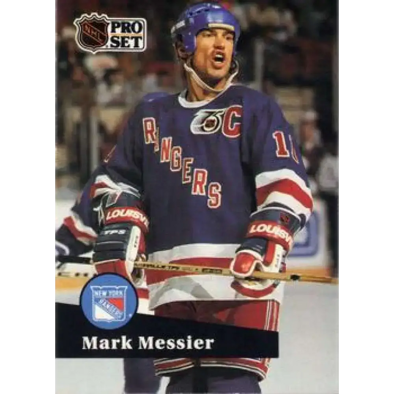 1991-92 Pro Set #439 Mark Messier NM-MT New York Rangers Hockey Card - Hockey Card Single