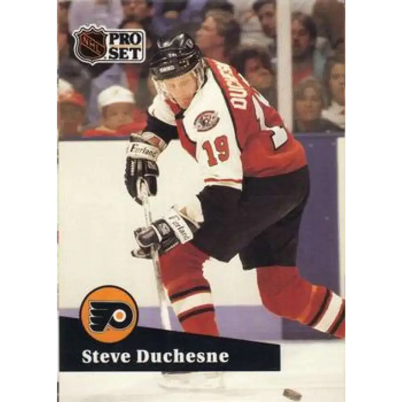 1991-92 Pro Set #448 Steve Duchesne NM-MT Philadelphia Flyers Hockey Card - Hockey Card Single