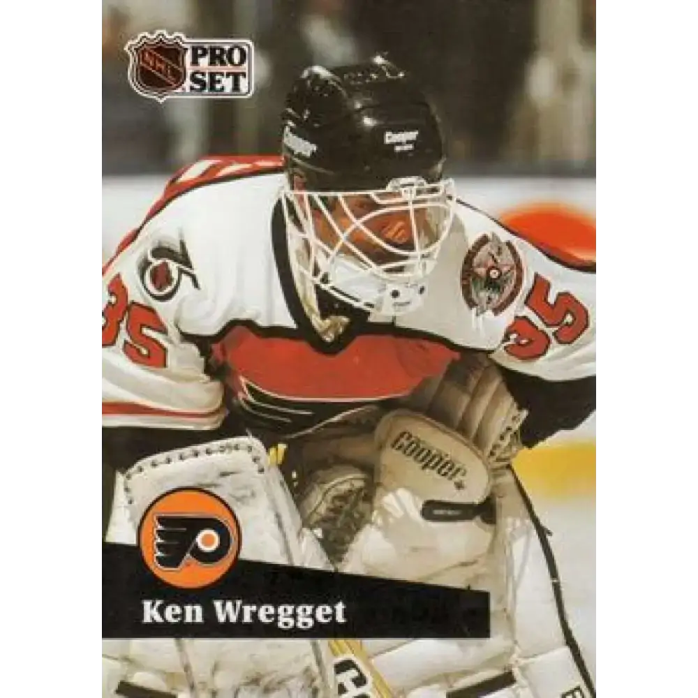 1991-92 Pro Set #450 Ken Wregget NM-MT Philadelphia Flyers Hockey Card - Hockey Card Single