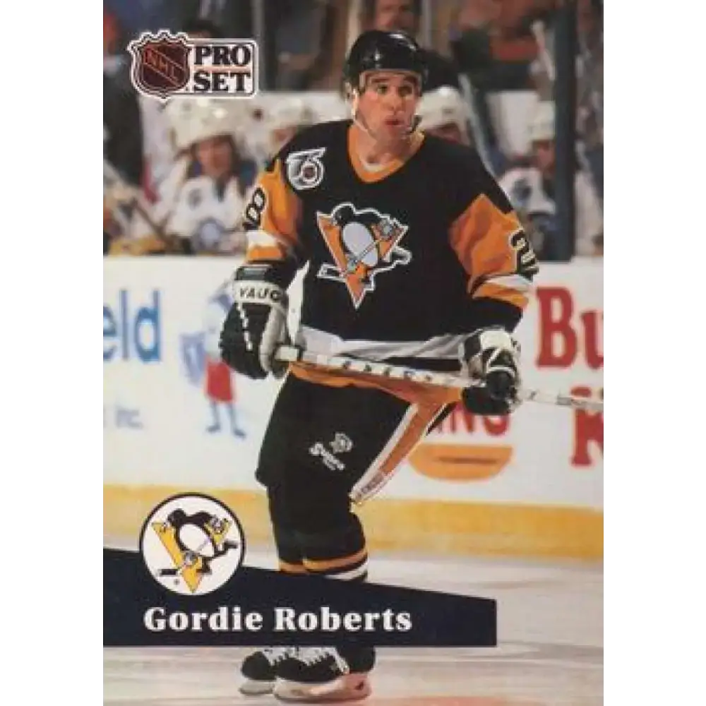 1991-92 Pro Set #458 Gordie Roberts NM-MT Pittsburgh Penguins Hockey Card - Hockey Card Single