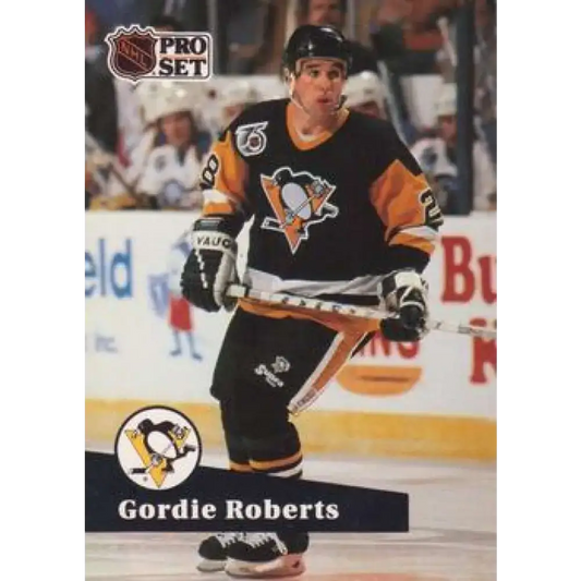 1991-92 Pro Set #458 Gordie Roberts NM-MT Pittsburgh Penguins Hockey Card - Hockey Card Single