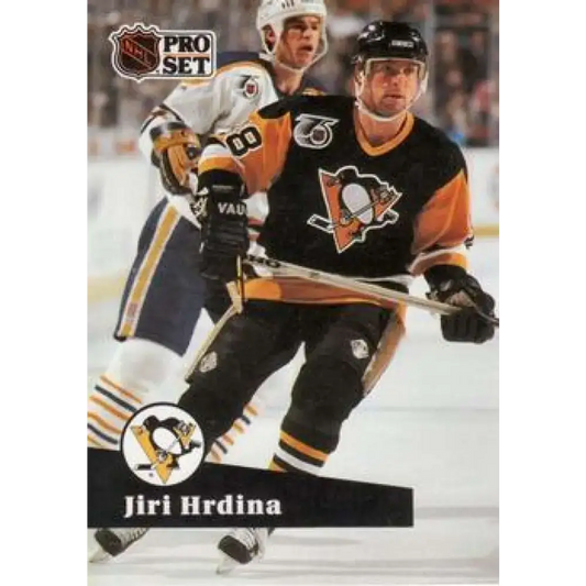 1991-92 Pro Set #461 Jiri Hrdina NM-MT Pittsburgh Penguins Hockey Card - Hockey Card Single