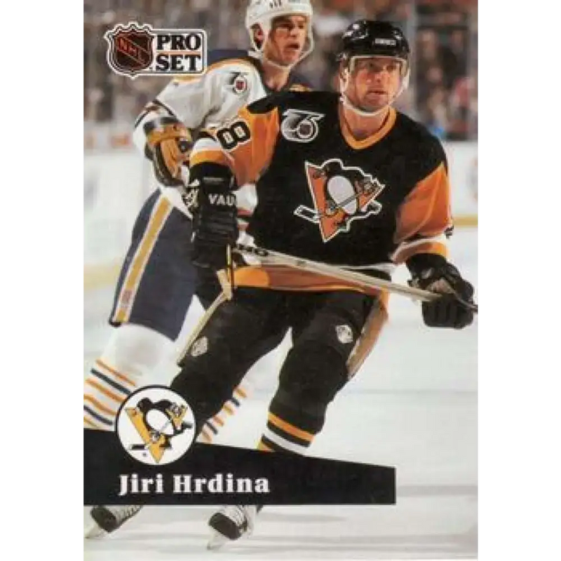 1991-92 Pro Set #461 Jiri Hrdina NM-MT Pittsburgh Penguins Hockey Card - Hockey Card Single
