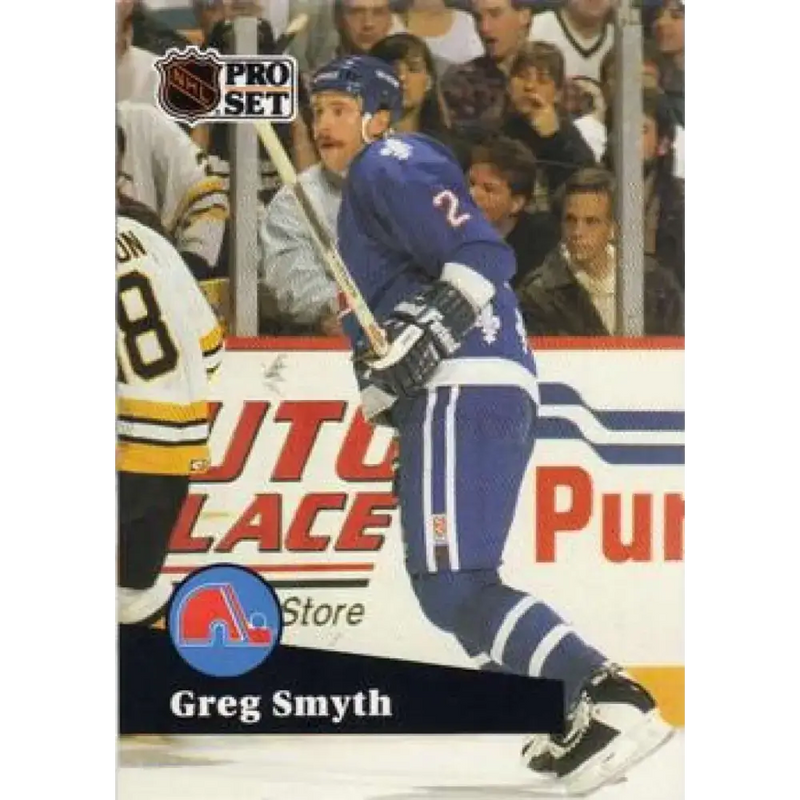 1991-92 Pro Set #465 Greg Smyth NM-MT RC Rookie Quebec Nordiques Hockey Card - Hockey Card Single