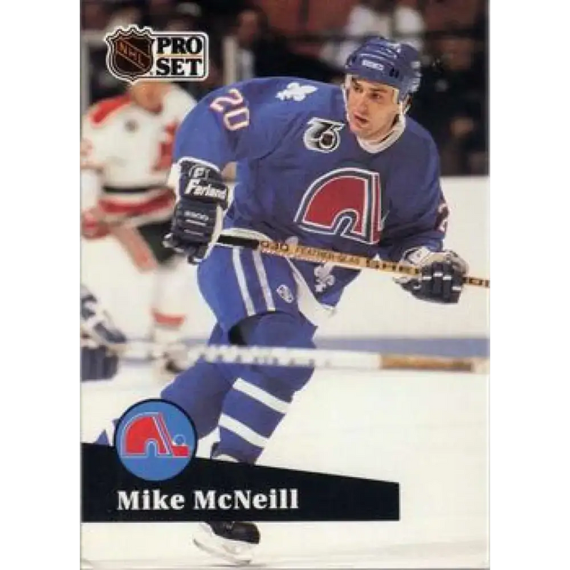 1991-92 Pro Set #467 Mike McNeill NM-MT Quebec Nordiques Hockey Card - Hockey Card Single