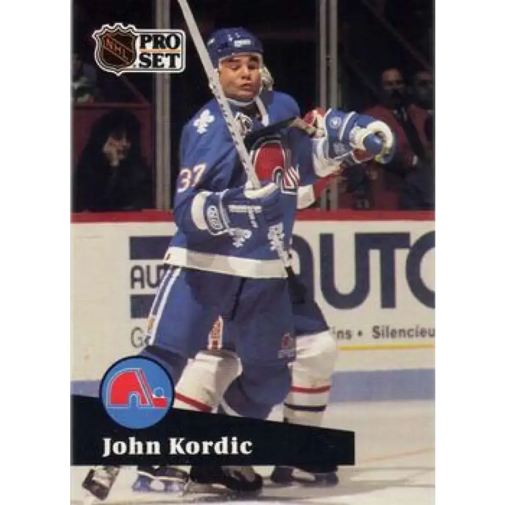 1991-92 Pro Set #468 John Kordic NM-MT Quebec Nordiques Hockey Card - Hockey Card Single