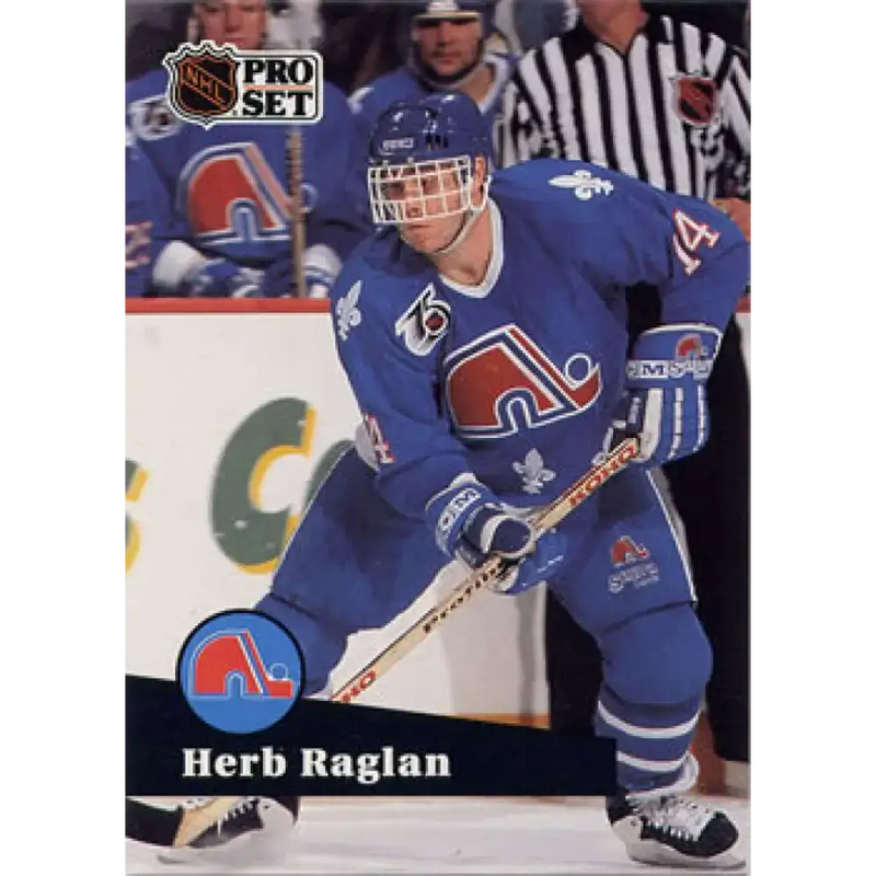 1991-92 Pro Set #470 Herb Raglan NM-MT Quebec Nordiques Hockey Card - Hockey Card Single