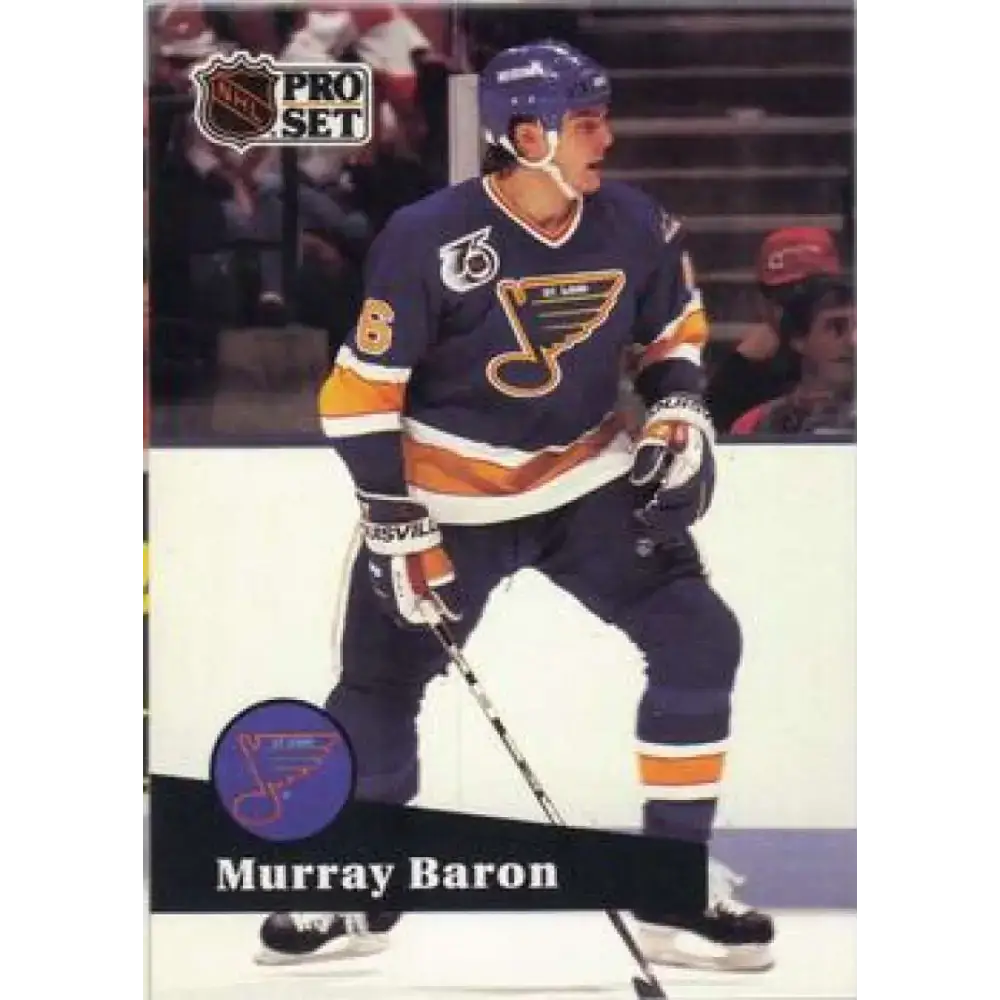 1991-92 Pro Set #472 Murray Baron NM-MT San Jose Sharks Hockey Card - Hockey Card Single