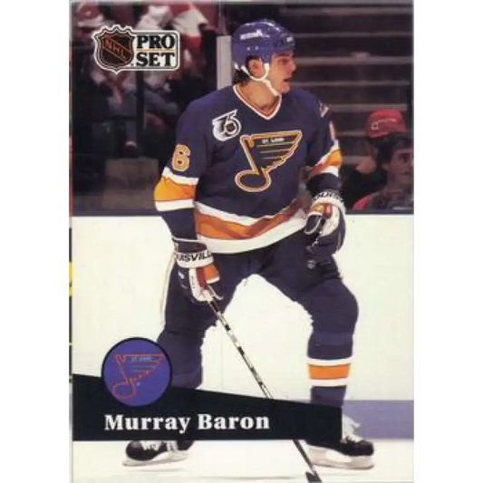 1991-92 Pro Set #472 Murray Baron NM-MT San Jose Sharks Hockey Card - Hockey Card Single