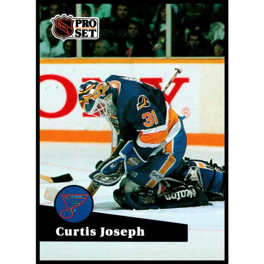 1991-92 Pro Set #473 Curtis Joseph NM-MT San Jose Sharks Hockey Card - Hockey Card Single