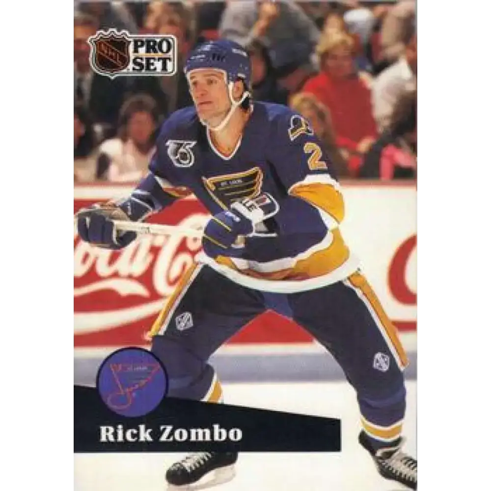 1991-92 Pro Set #474 Rick Zombo NM-MT San Jose Sharks Hockey Card - Hockey Card Single