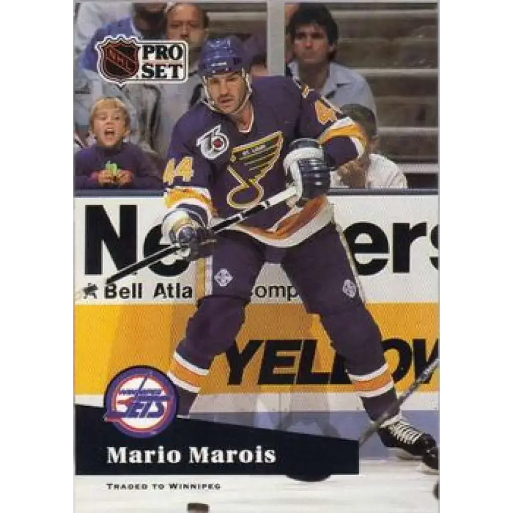 1991-92 Pro Set #477 Mario Marois NM-MT San Jose Sharks Hockey Card - Hockey Card Single