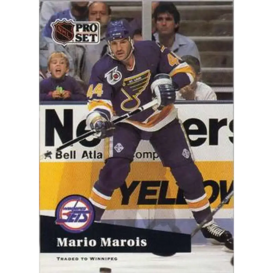 1991-92 Pro Set #477 Mario Marois NM-MT San Jose Sharks Hockey Card - Hockey Card Single