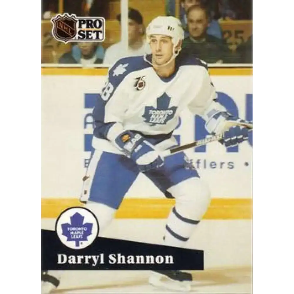 1991-92 Pro Set #490 Darryl Shannon NM-MT Toronto Maple Leafs Hockey Card - Hockey Card Single