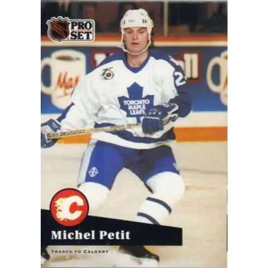 1991-92 Pro Set #492 Michel Petit NM-MT Toronto Maple Leafs Hockey Card - Hockey Card Single