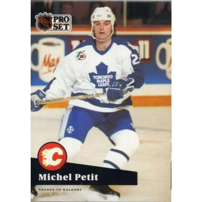 1991-92 Pro Set #492 Michel Petit NM-MT Toronto Maple Leafs Hockey Card - Hockey Card Single