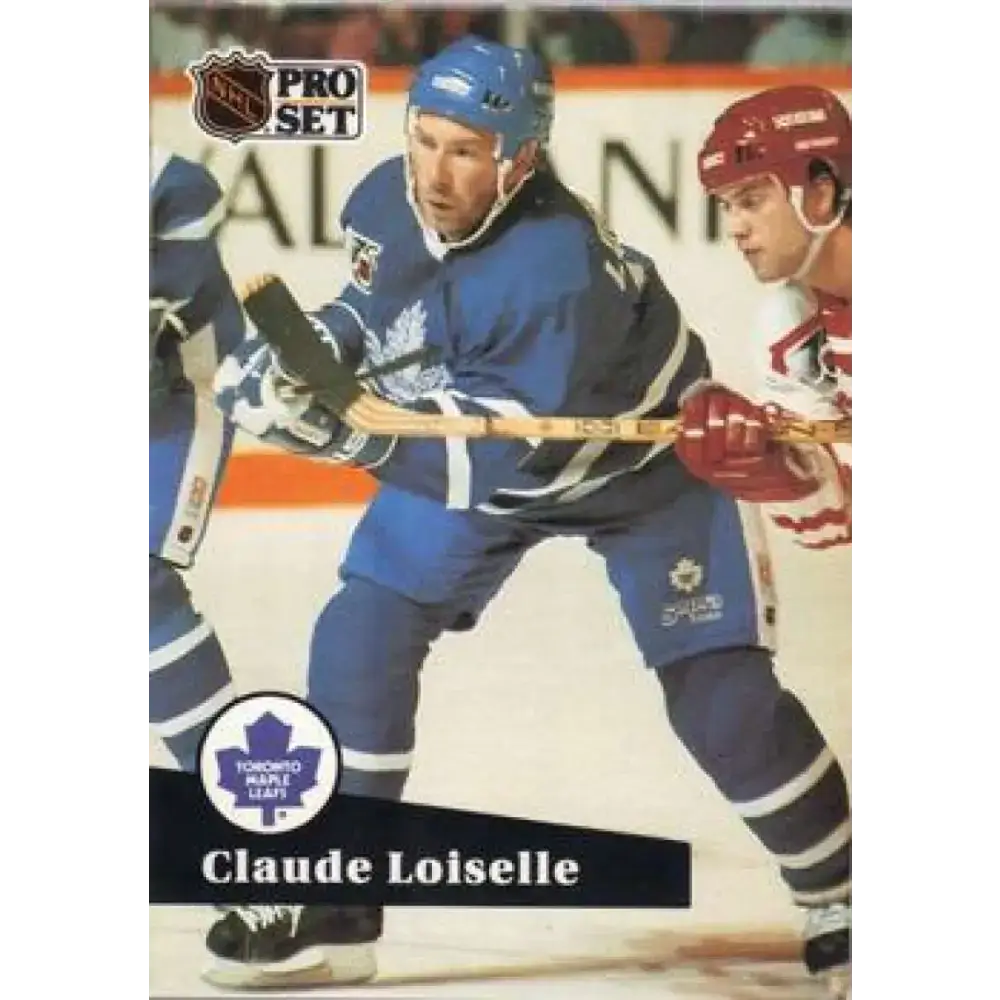 1991-92 Pro Set #493 Claude Loiselle NM-MT Toronto Maple Leafs Hockey Card - Hockey Card Single