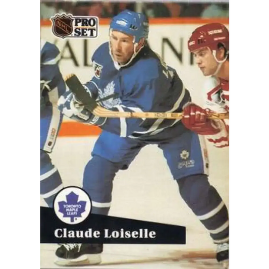 1991-92 Pro Set #493 Claude Loiselle NM-MT Toronto Maple Leafs Hockey Card - Hockey Card Single