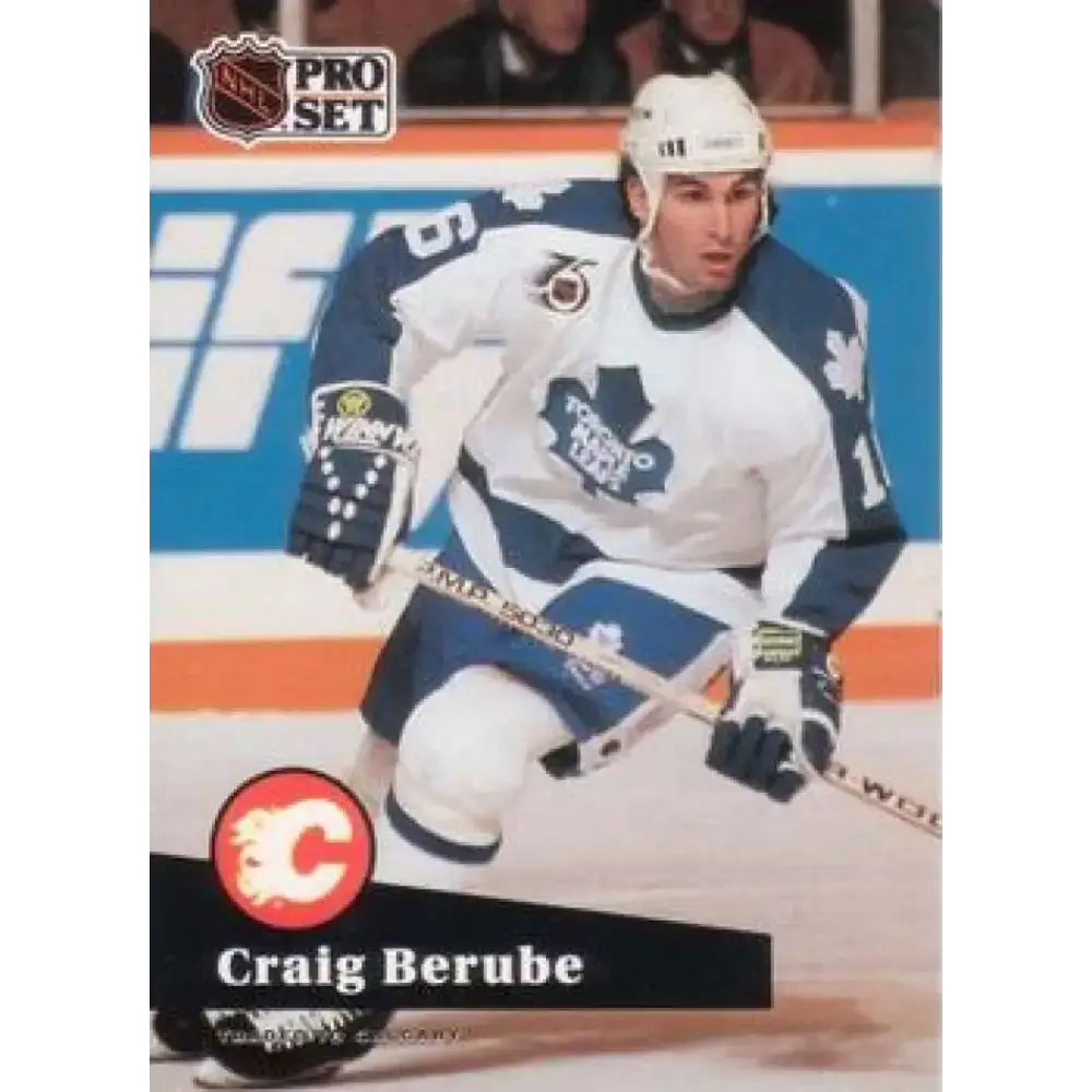 1991-92 Pro Set #495 Craig Berube NM-MT Toronto Maple Leafs Hockey Card - Hockey Card Single