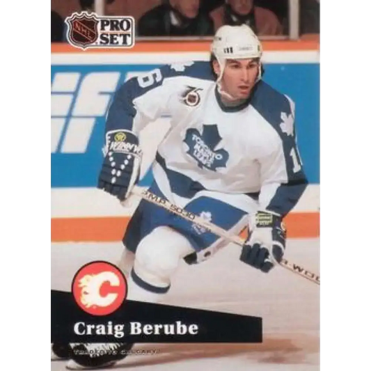 1991-92 Pro Set #495 Craig Berube NM-MT Toronto Maple Leafs Hockey Card - Hockey Card Single