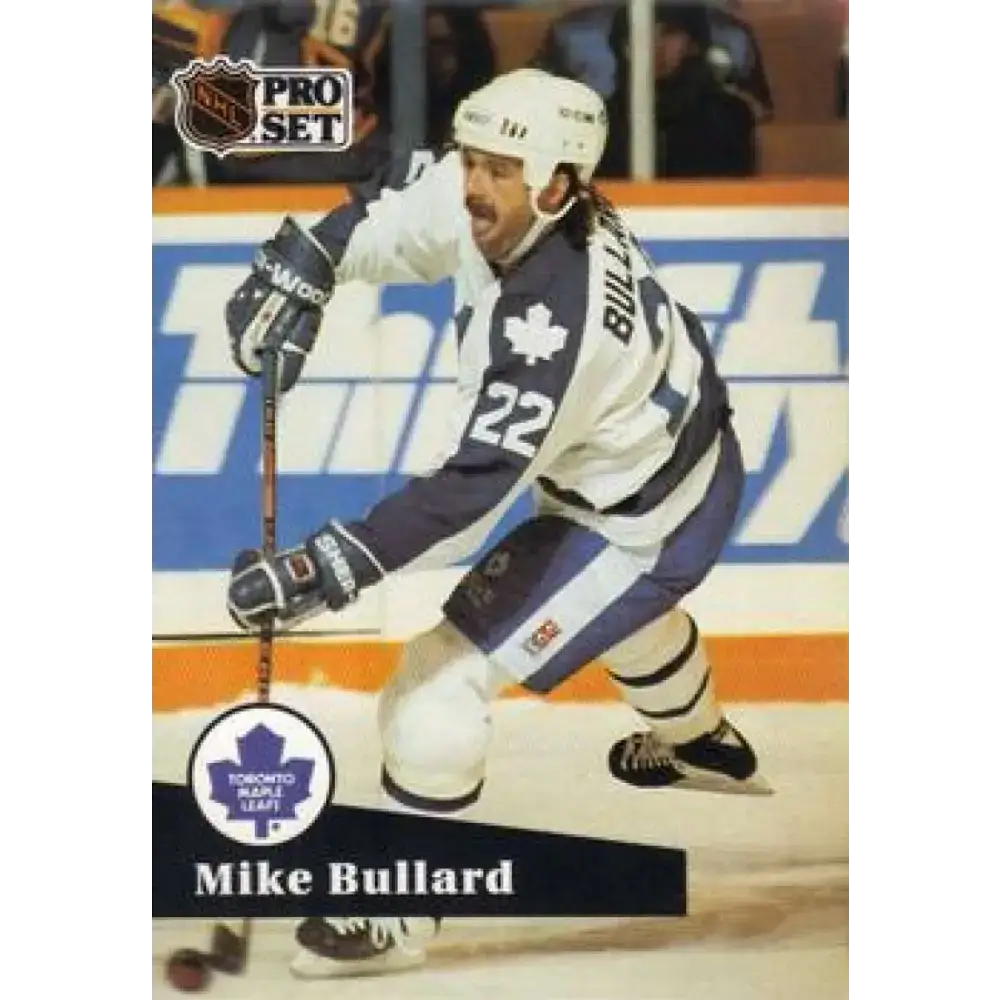 1991-92 Pro Set #496 Mike Bullard NM-MT Toronto Maple Leafs Hockey Card - Hockey Card Single