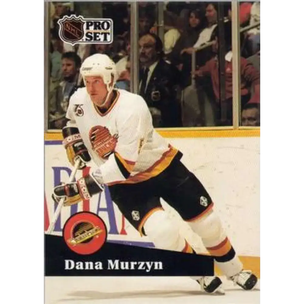 1991-92 Pro Set #498 Dana Murzyn NM-MT Vancouver Canucks Hockey Card - Hockey Card Single