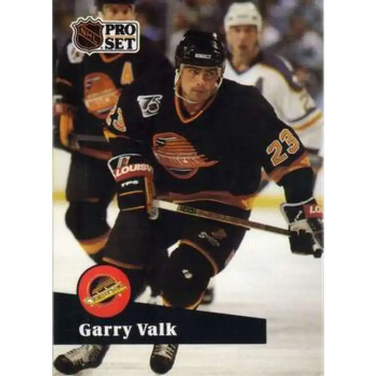 1991-92 Pro Set #499 Garry Valk NM-MT Vancouver Canucks Hockey Card - Hockey Card Single