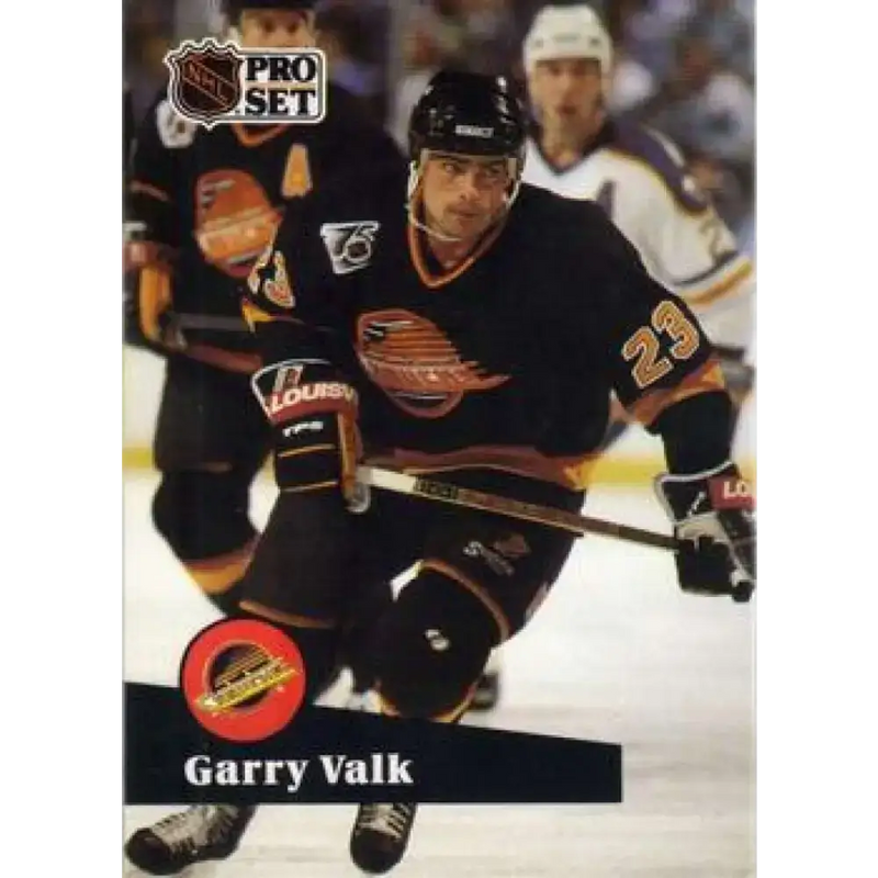1991-92 Pro Set #499 Garry Valk NM-MT Vancouver Canucks Hockey Card - Hockey Card Single