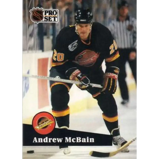1991-92 Pro Set #500 Andrew McBain NM-MT Vancouver Canucks Hockey Card - Hockey Card Single