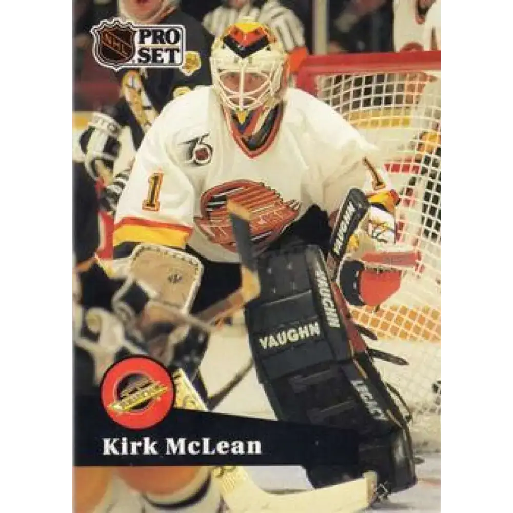 1991-92 Pro Set #501 Kirk McLean NM-MT Vancouver Canucks Hockey Card - Hockey Card Single