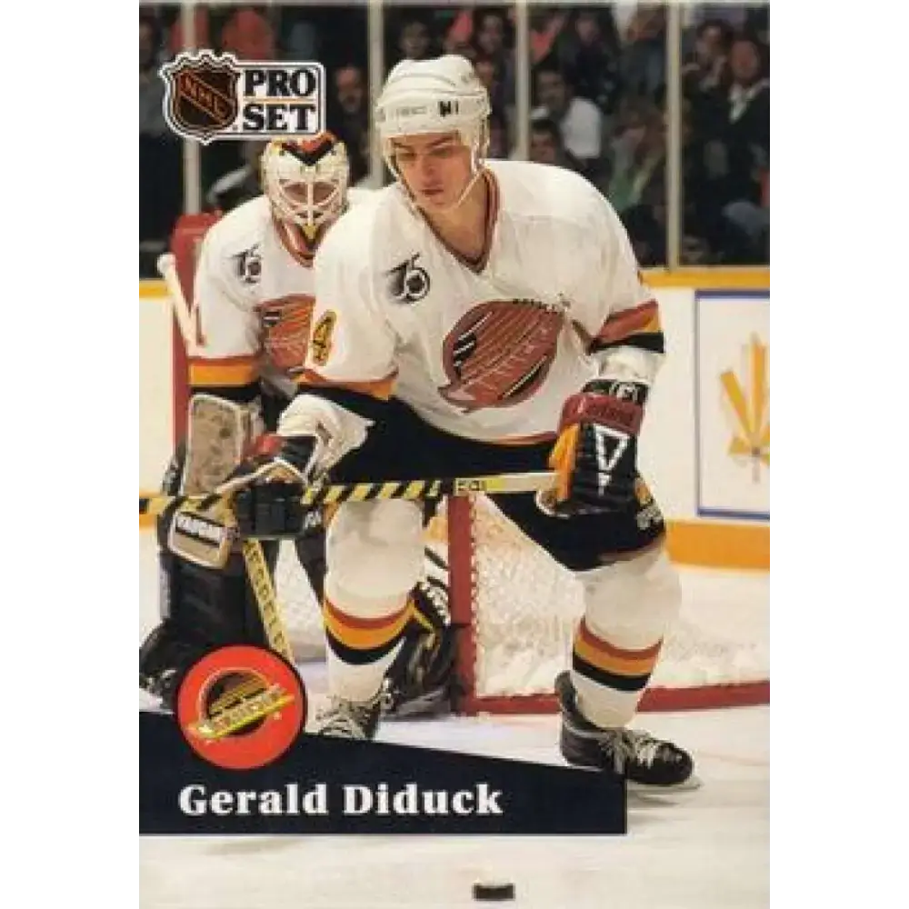 1991-92 Pro Set #502 Gerald Diduck NM-MT Vancouver Canucks Hockey Card - Hockey Card Single
