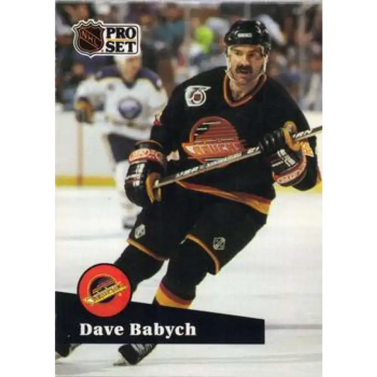 1991-92 Pro Set #503 Dave Babych NM-MT Vancouver Canucks Hockey Card - Hockey Card Single