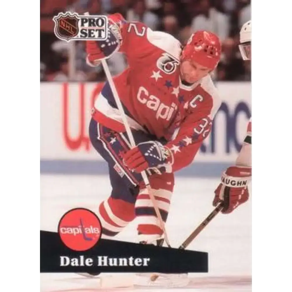 1991-92 Pro Set #506 Dale Hunter NM-MT Washington Capitals Hockey Card - Hockey Card Single